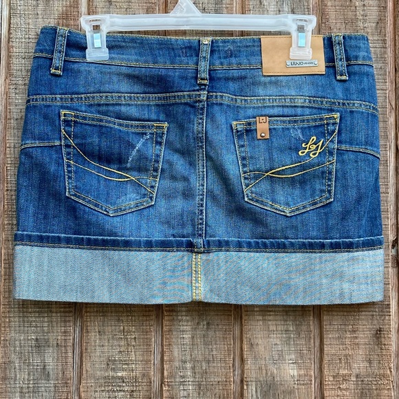 LUI•JO JEANS  denim mini skirt - Picture 4 of 16